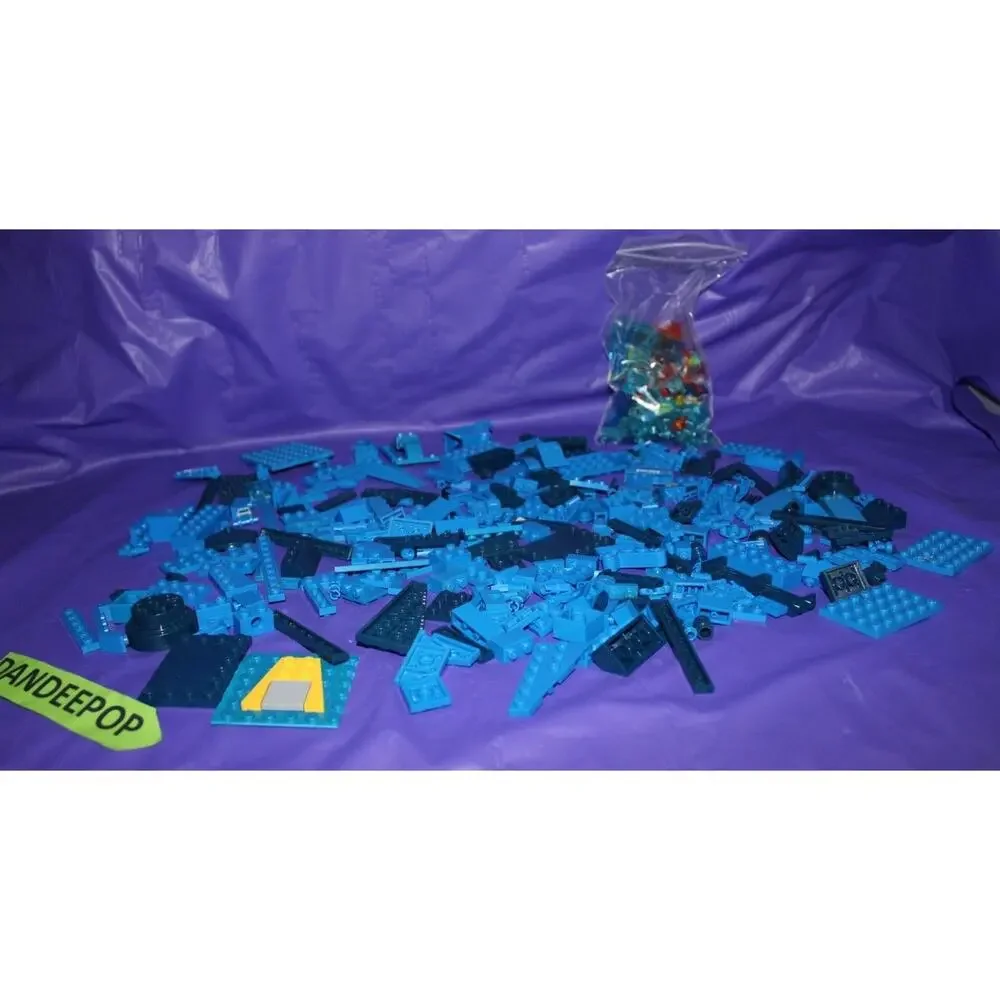 Lego 563+ All Blue Bricks And Pieces Partial Sets Multi Set City, Superhero